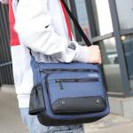 CHDWEY Umhängetaschen für Herren Männer Messenger Schultertaschen Crossbody Bag Cross Sling Tote Pack Reise Handtasche auf Single-Schulter for Männchen(Grijs)