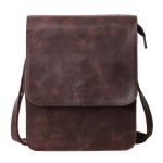 Leathario Leren schoudertas voor heren, messgerbag, leren tas voor business, retro