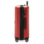 HAUPTSTADTKOFFER Midden grote harde koffer, TSA, 4 wielen, check-in bagage met 8 cm volumevergroting, 77 cm, 130 liter, grafiet, rood, koffer