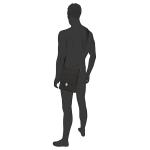 Journey Schoudertas voor heren, zwart, 22x7x26, 000384