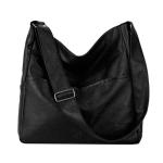 RYTEJFES Tas voor dames, blauw, zwart, modieus, grote handtas, schoudertas met veel vakken, schoudertas, handtassen, casual damestas voor kantoor, school, winkelen, reizen