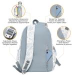 BITUOR Schoolrugzak voor dames, rugzak voor dames, 15 inch laptoprugzak, schoolrugzak, meisjes, tieners, met laptopvak, waterdichte schooltas, dagrugzak, elegant, voor school, univ