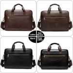 CHDWEY Umhängetaschen für Herren Herren Leder Business Aktentasche, 14-Zoll-Computertasche, Mode-Männer-Umhängetasche(B)