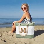 Strandtas, grote tote bag voor dames, reistas, waterdicht, weekendtas, shopper, tassen, strandtas, XXL, familie, opvouwbare schoudertas, sporttas, geschenken voor vrouwen, lichtgro