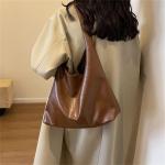 CXINLky Schoudertas voor dames, PU-leer, kleine draagtas, schoudertas, zachte hobo handtassen, effen tas, handtas, schoudertas voor vrouwen