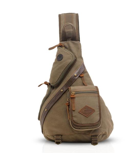 FANDARE Retro borstzak, sling bag, herenrugzak, schooltas, schoudertas, rugzak, sporttas voor school, vrije tijd, reizen, zakelijk, joggen
