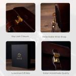 Leren Clutch Portemonnee - Klassieke Kleine Tas - Polstas Voor Heren