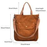 RYTEJFES Schoudertassen voor dames met veel vakken, modieuze tas, groot, zwart, casual, handtas, schoudertas, blauw, handtassen, hengseltassen voor kantoor, school, winkelen, reize