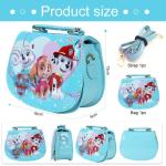 Philoctes Tas voor kinderen, meisjes, kinderhandtas, kleine handtas met verstelbare riem, cadeaus voor kinderen, Blauwe hond