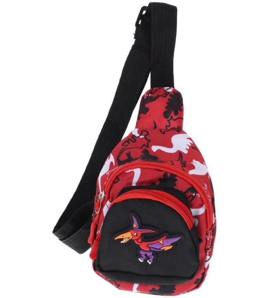 Dinosaurus Patroon Sling Bag Mini Schoudertas Crossbody Sling Borsttas voor Kids Jongens Reizen Dagelijks Gebruik