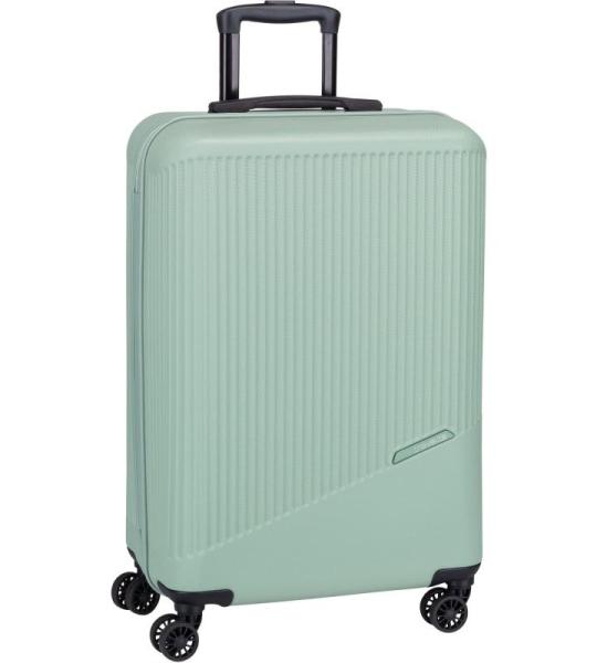Travelite Koffer met 4 wielen, 3-delig, maten L/M/S, bagage serie Bali: ABS hardshell trolleys, munt, Trolley met harde schaal met 4 wielen