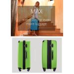 Hauptstadtkoffer Spree, koffer met harde schaal, trolley, rolkoffer, reiskoffer, kan breder worden gemaakt, TSA, 4 wielen Spree, groen