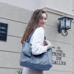 BAIGIO 2-delige handtassen voor dames, schoudertas, grote shoppertas, PU-leer, schoudertas, draagtas, hengseltas, cadeau, tote bag set met portemonnee, ritssluiting, voor kantoor, 