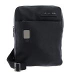 Piquadro Akron Schoudertas, leer, 22 cm