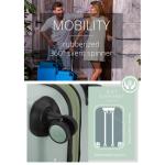 HAUPTSTADTKOFFER - Spree - koffer met harde schaal, trolley, rolkoffer, reiskoffer, 4 dubbele wielen, munt, hand
