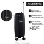 bugatti Hera Reiskoffer met harde schaal met 4 wielen (S, M, L), extra lichte reiskoffer van PP licht en handtrolley, denim, koffer