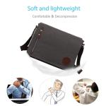 FANDARE Retro schoudertas canvas laptoprugzak voor 14 inch laptop koerierstas heren dames crossbody messenger bag reizen school universiteit werk multifunctionele schooltas