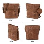 Schoudertas Siena, schoudertas van leer, handtas voor vrouwen, camel, Crossbody