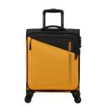 American Tourister Daring Dash - Spinner S, Erweiterbar Handgepäck, 55 cm, 39/46 L, Schwarz/Gelb (Black/Yellow)