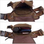 KAUKKO Canvas Tactical Vintage Borsttas Tactical Schoudertas