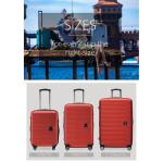 HAUPTSTADTKOFFER Midden grote harde koffer, TSA, 4 wielen, check-in bagage met 8 cm volumevergroting, 77 cm, 130 liter, grafiet, rood, kofferset