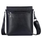 Leathario Leren schoudertas voor heren, messgerbag, leren tas voor business, retro