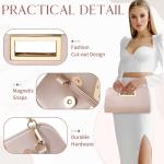 Clutch Dames, Schoudertas met Ketting, Zwarte Clutch-Feesttas met Handvat voor Dames, Lange Clutch-Portemonnee met Portemonnee voor Bruiloft, Avond, Feest Goud