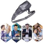 FANDARE Sling Bag leren borsttas, schoudertas, waterbestendige draagtas, voor heren, schoudertas voor wandelen, fietsen, reizen, vrije tijd of multifunctionele dagrugzak