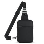 Sling Bag Schoudertas, borsttas, schoudertas voor dames en heren, met RFID-blokkering, borsttas, crossbody tas, kleine herentas, geschikt voor linker- en rechterschouders, zwart, s