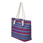 Grote waterafstotende strandtas met rits hippie life