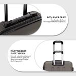 BEIBYE Harde koffer, trolleykoffer, rolkoffer, reiskoffer, handbagage, 4 wielen, M/L/XL, coffee