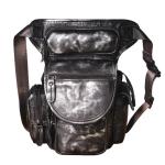 Waterdichte motortas leer heren ontwerp casual messenger sling tas reizen zware heupriem pak been tas (kleur 3)