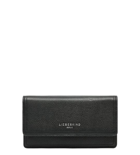 Liebeskind Berlijn Dames Slam Paris 4 Sml. Pebble Black Purse, zwart