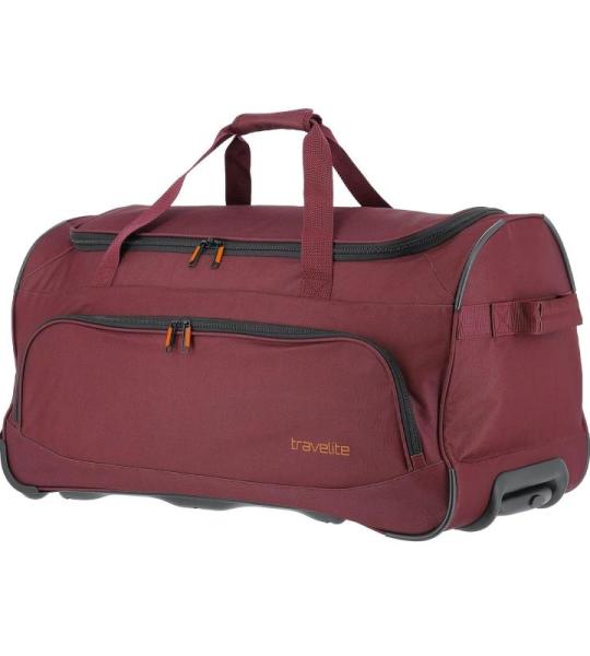 Travelite Basics Fresh reistas met wieltjes, 71 cm, bordeaux, reistas met wieltjes