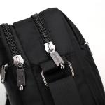 CHDWEY Umhängetaschen für Herren Männer Crossbody Taschen Umhängetaschen Hohe Qualität Nylon Casual Messenger Bag Business männer Reisetaschen Handtaschen(Black)