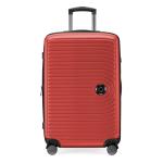 HAUPTSTADTKOFFER Midden grote harde koffer, TSA, 4 wielen, check-in bagage met 8 cm volumevergroting, 77 cm, 130 liter, grafiet, rood, koffer