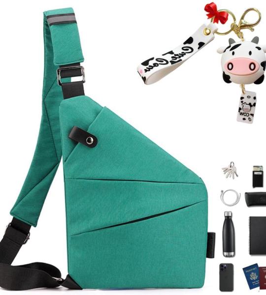 Gipfelfreund Anti-diefstal tas, Gipfelfreund Anti-diefstal schoudertas, borsttas, voor dames en heren