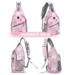 ZOMAKE Borstzak Sling Bag voor heren, diefstalbestendig, crossbody tas voor mannen en vrouwen, schoudertas voor outdoor, fietsen, reizen, wandelen