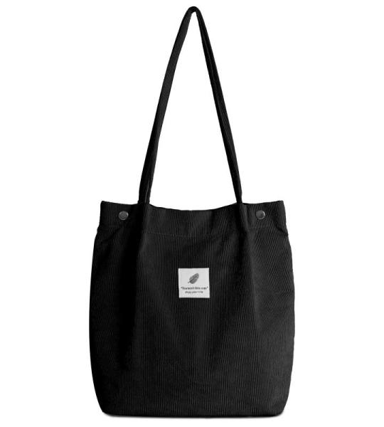 Modieuze strandtas tote bag, zwart, 30 cm x 34 cm x 12 cm, Hedendaags
