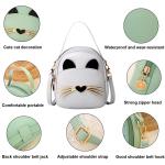 Schoudertas voor meisjes, mini crossbody bag, schoudertas, handtas, PU-leer, kleine meisjeshandtas, mini-rugzakken voor kinderen, meisjes, tieners, grijs