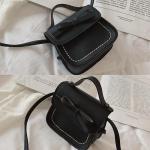 PU Lederen Messenger Kinderen Tas, Crossbody Tas met Strik, Meisjes Handtas met Strik, voor Feest, Winkelen, Fotografie, Performance (Zwart)