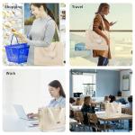 Corduroy schoudertas voor dames met ritssluiting, casual, esthetische handtas, schoudertas, tote crossbody tas, afneembare schouderriem, shopper voor school, werk, dagelijks gebrui