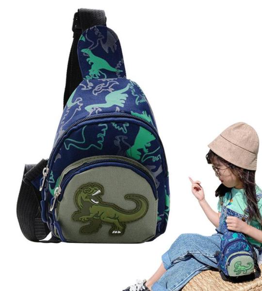 Kids Borsttas | Kids Portemonnee Tas Cartoon Dinosaurussen, Outdoor Reizen Rugzak, Jongenshandtas Dinosaurus Borsttassen voor Kinderen