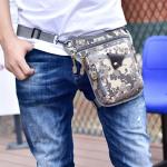 Waterdichte motortas rijfiets heuptas been tas nylon digitaal afdrukken multifunctionele over de schouder messenger bag crossbody tassen heren (kleur 4)