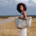 Tote Bag | shopper hengseltas schoudertas waterafstotend 3 maten | met verstelbare riem, zwart (large)