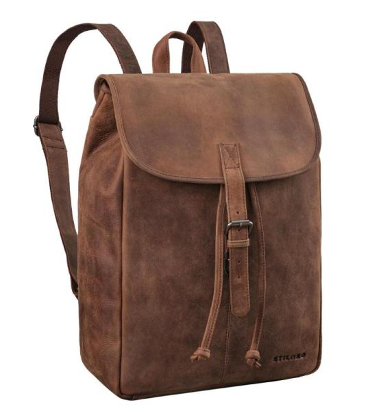 STILORD Tracy' Vintage damesrugzak, leer, groot, 14 inch laptop, rugzak, anti-diefstal, voor werk, school, universiteit, vrije tijd