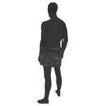 , Laos Schoudertas voor heren, zwart, 38x10x30 cm, Schoudertas