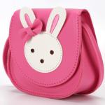 Ondeam Kleine Kaninchen Ohr Bogen Crossbody Geldbörse, PU Schulter Handtasche für Kinder Mädchen Kleinkinder