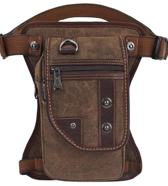 KAUKKO Canvas Tactical Vintage Borsttas Tactical Schoudertas