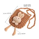 VALICLUD Mini-portemonnee reistassen reisportemonnee 2 stuks wol tas garen baby polyester super schattige kinderen portemonnee bruiloft riem dames